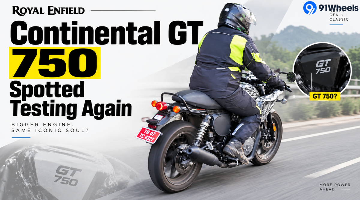 Upcoming Royal Enfield Continental GT 750 Spotted Testing Again Upcoming Royal Enfield Continental GT 750 Spotted Testing Again
